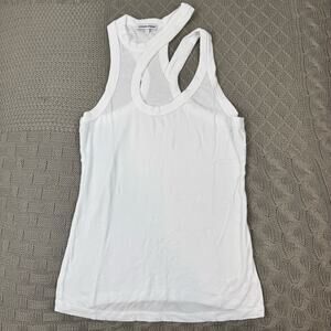 NEW Cotton Citizen White Women's Verona Cut Out Tank Top L